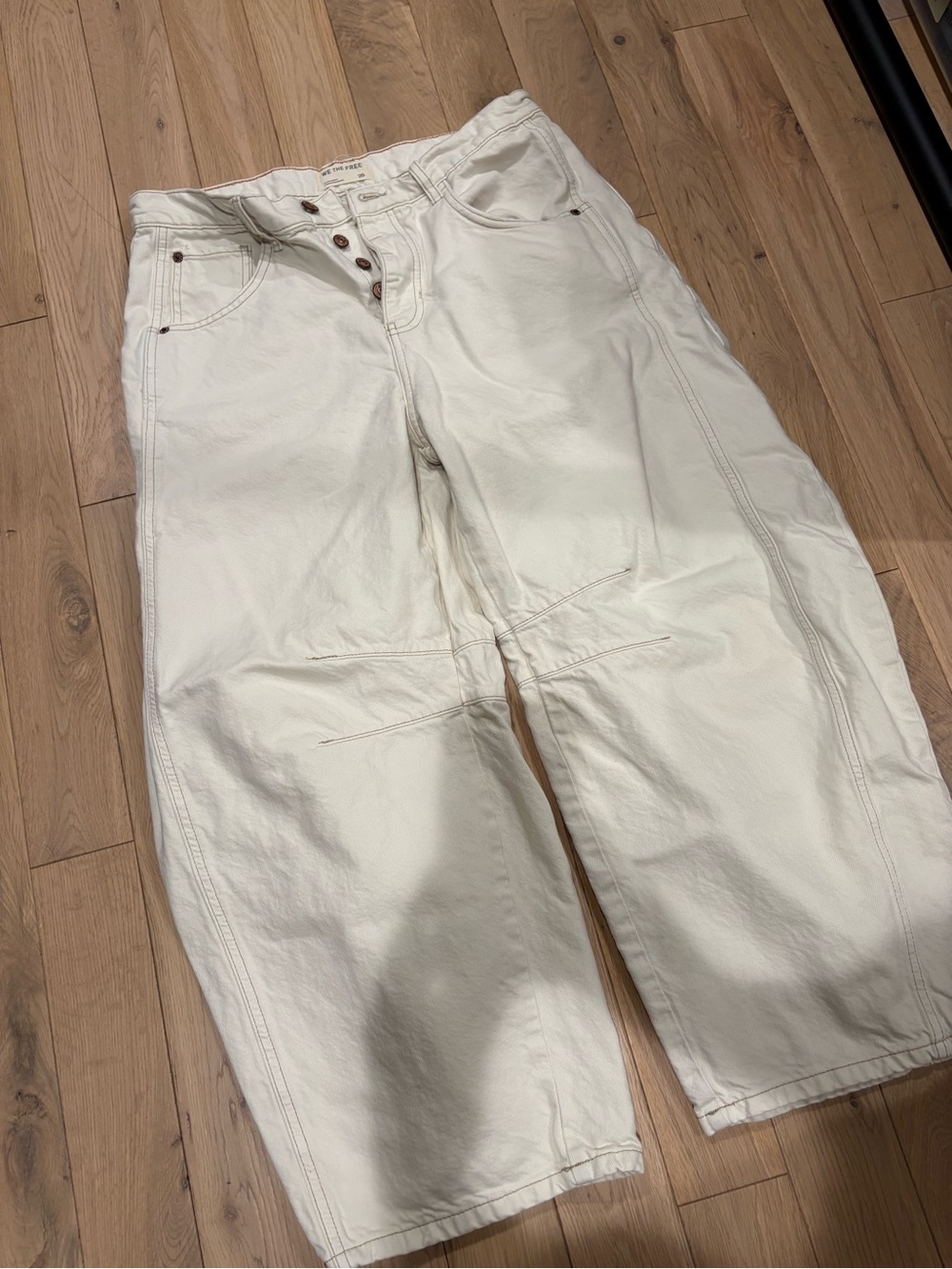 Free People Good Luck Barrel Jeans - Picture 2 of 4